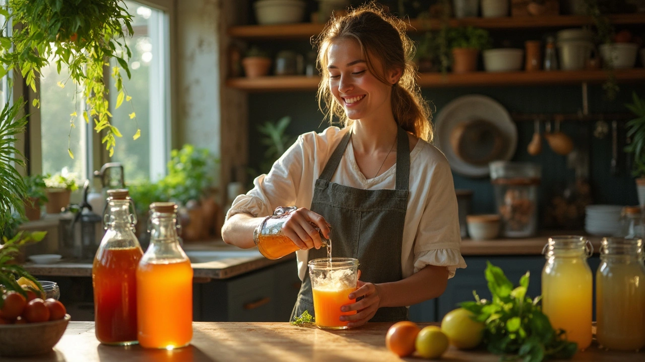 Fermentované nápoje: kombucha, kefír, kváskové limonády
