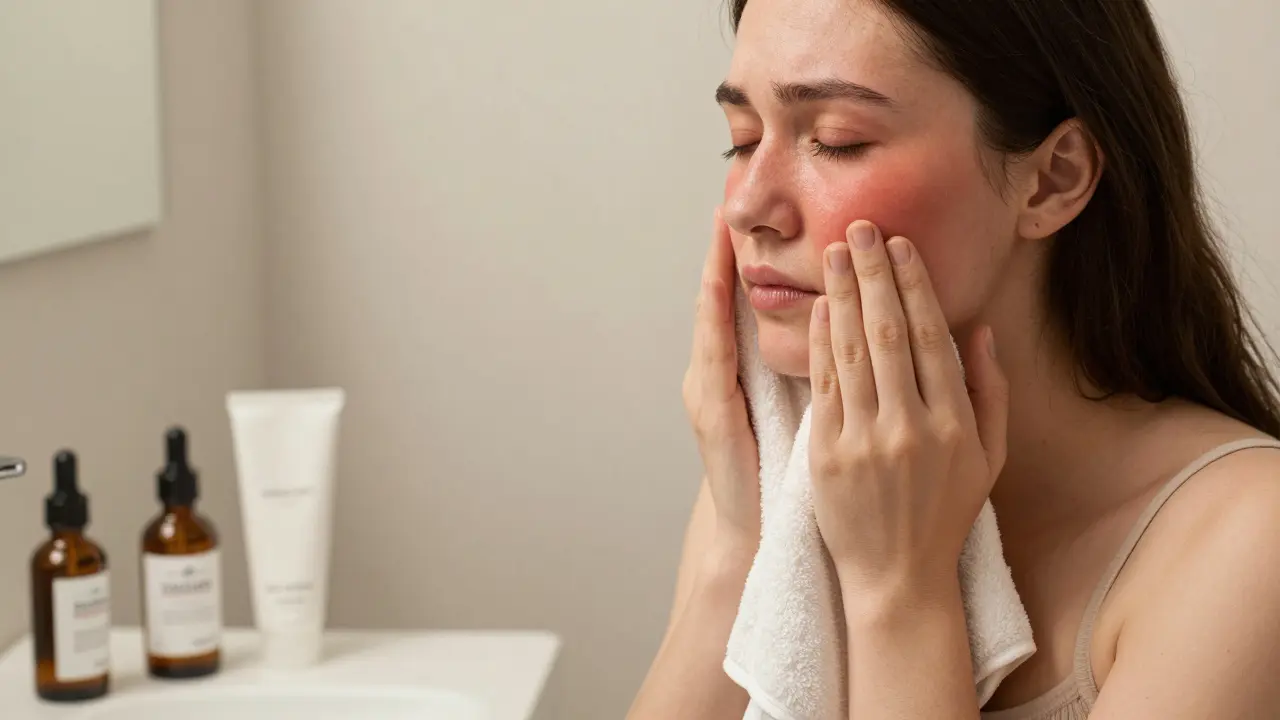 Co na zarudlou kůži? Praktické rady a látky, které skutečně pomohou