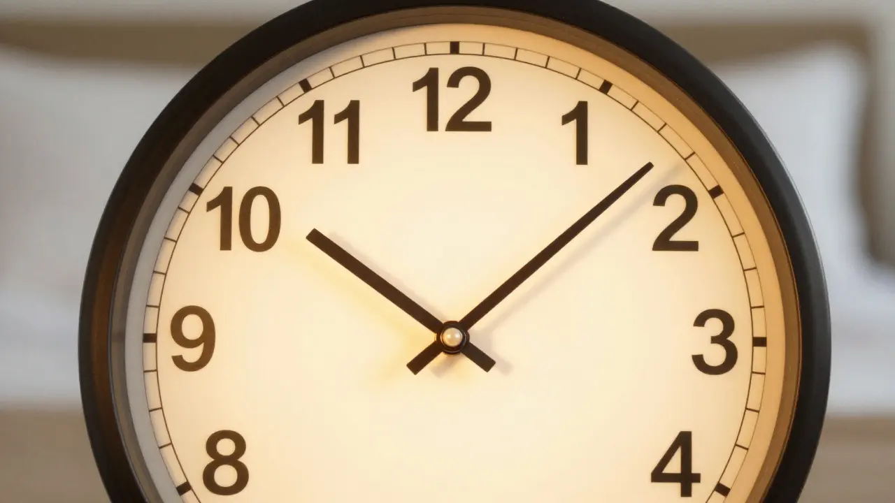 Hodiny s ikonami metod depilace ukazující ideální frekvenci pro každou z nich.