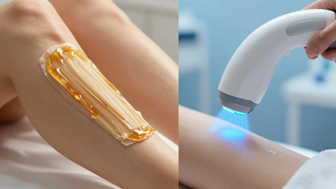Srovnání voskové depilace a laserové epilace