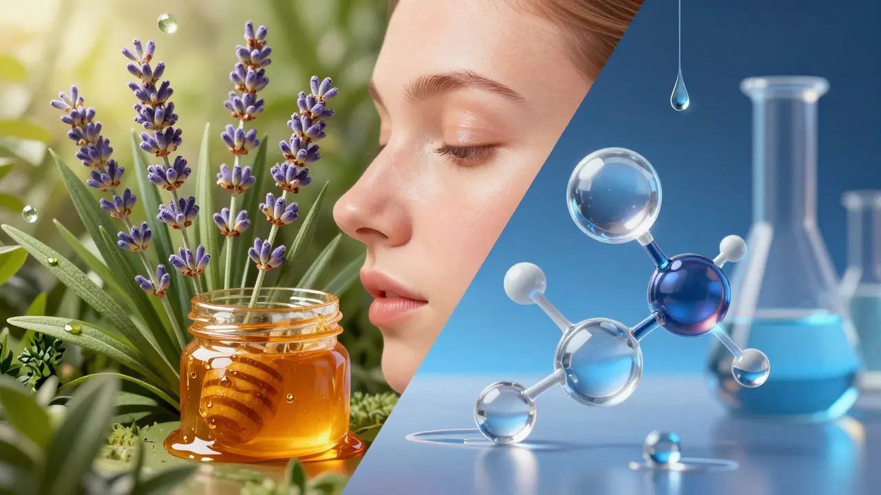 Porovnání přírodních a syntetických ingrediencí v kosmetice